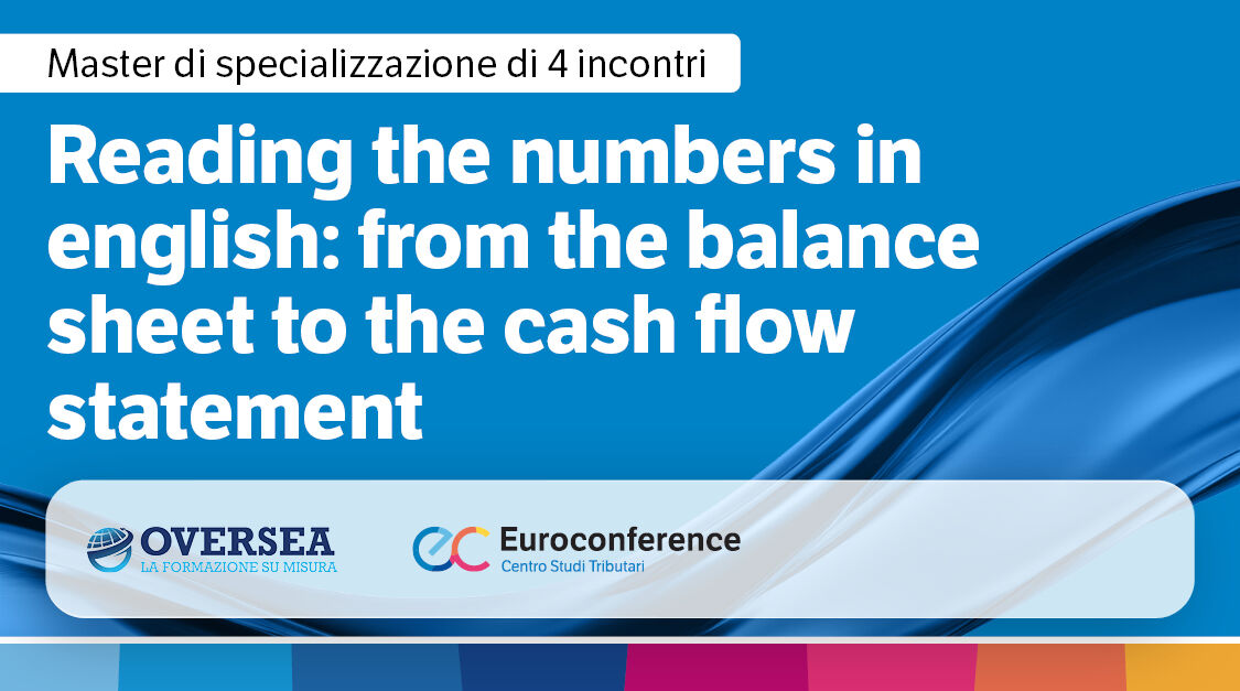 Immagine Reading the numbers in english: from the balance sheet to the cash flow statement | Euroconference